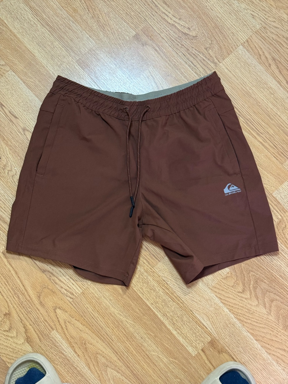 Quiksilver Men's Rust Brown Athletic Drawstring Shorts